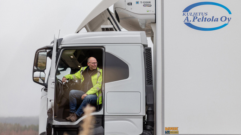 Företagaren Ari Peltola i Transportfirman Ari Peltola Oy